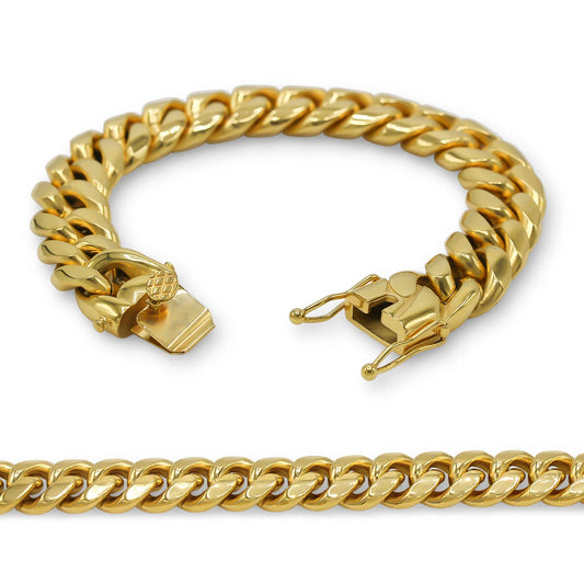 Gold Cuban Link Bracelet